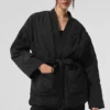 Chaqueta acolchada cruzada Urbanite - Negro