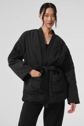 Chaqueta acolchada cruzada Urbanite - Negro
