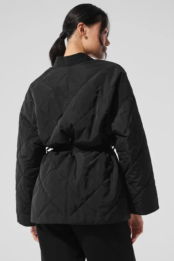 Chaqueta acolchada cruzada Urbanite - Negro