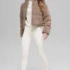 Chaqueta acolchada de micropana de ensueño - Chai Latte