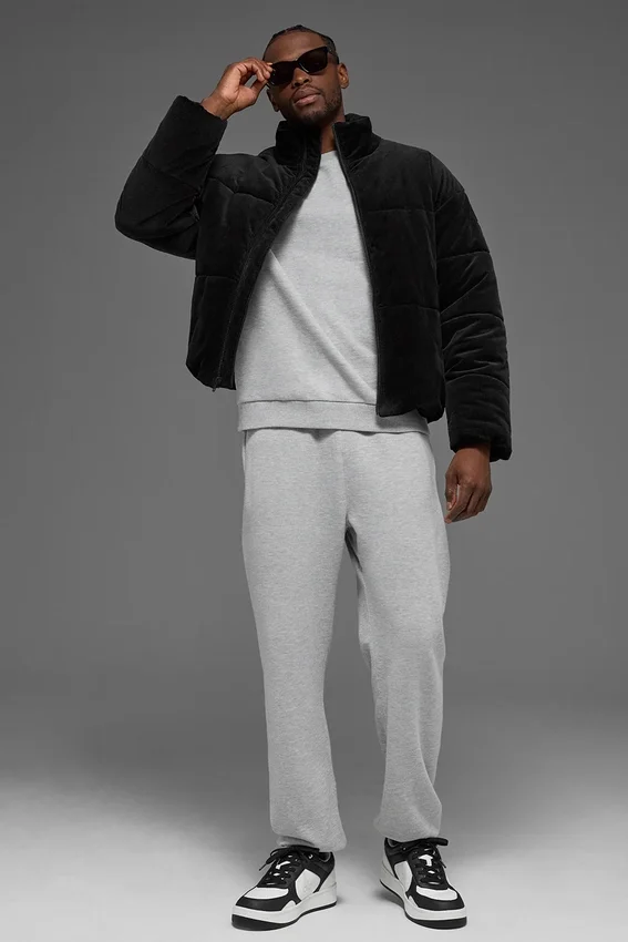 Chaqueta acolchada de pana «Stage» — Negro