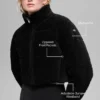 Chaqueta acolchada Dreamy de micropana - Negro