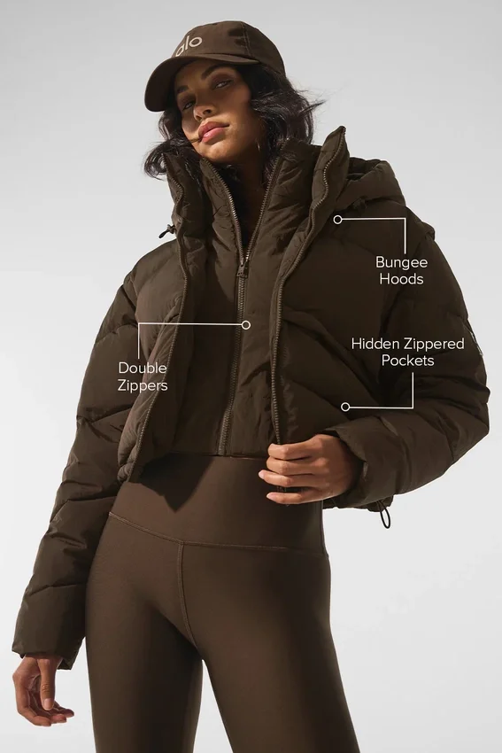 Chaqueta acolchada Glacier - Espresso
