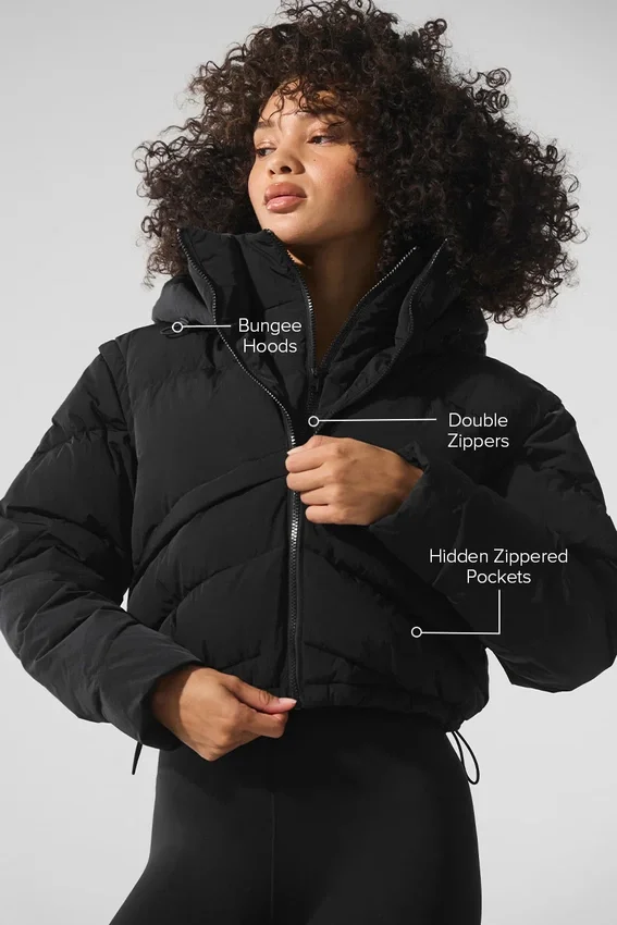 Chaqueta acolchada Glacier - Negro