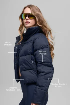 Chaqueta acolchada Gold Rush – Azul marino