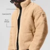 Chaqueta acolchada Sherpa Stage - Camel