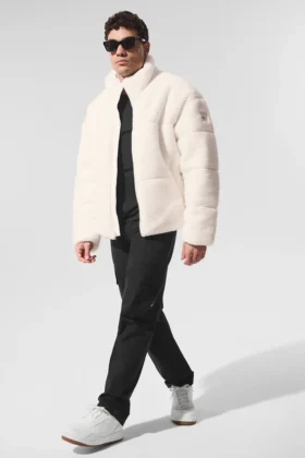 Chaqueta acolchada Sherpa Stage - Marfil