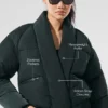 Chaqueta acolchada Stargazing - Verde carbón