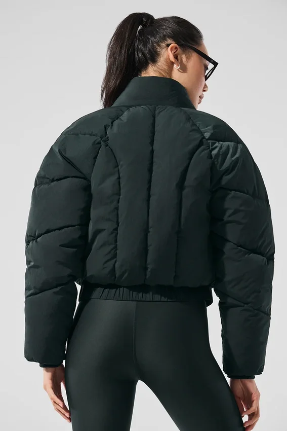 Chaqueta acolchada Stargazing - Verde carbón