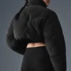 Chaqueta acolchada tipo corsé Main Act de Sherpa - Negro
