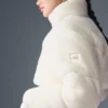 Chaqueta acolchada tipo corsé Sherpa Main Act - Marfil