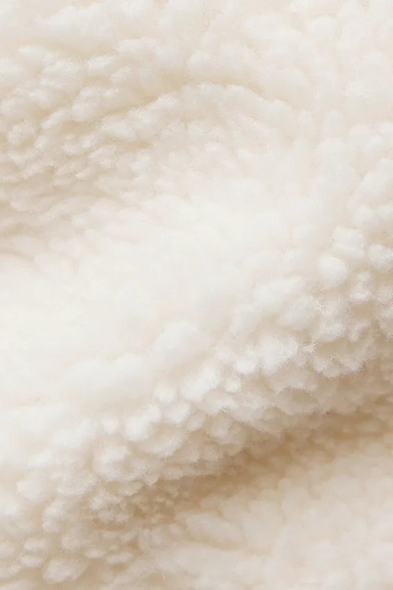Chaqueta acolchada tipo corsé Sherpa Main Act - Marfil