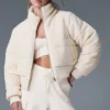 Chaqueta acolchada tipo jersé Darling - Marfil