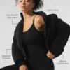 Chaqueta acolchada tipo jersé Darling - Negro