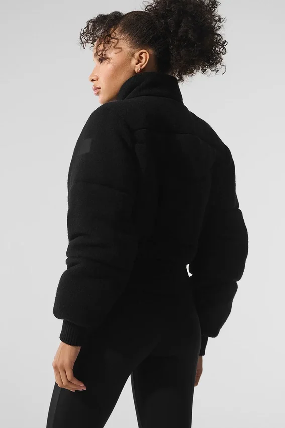 Chaqueta acolchada tipo jersé Darling - Negro
