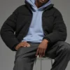 Chaqueta acolchada tipo jerséu Stage - Negro