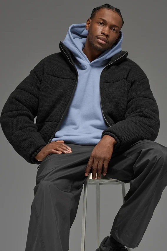 Chaqueta acolchada tipo jerséu Stage - Negro