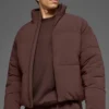 Chaqueta acolchada urbana de tejido elástico - Brownstone