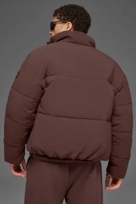 Chaqueta acolchada urbana de tejido elástico – Brownstone