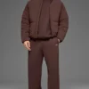 Chaqueta acolchada urbana de tejido elástico - Brownstone