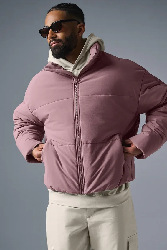 Chaqueta acolchada urbana de tejido elástico - Woodrose