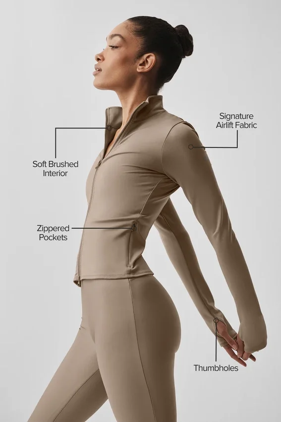 Chaqueta Airlift Winter Warm Radiant con cremallera completa - Gravel