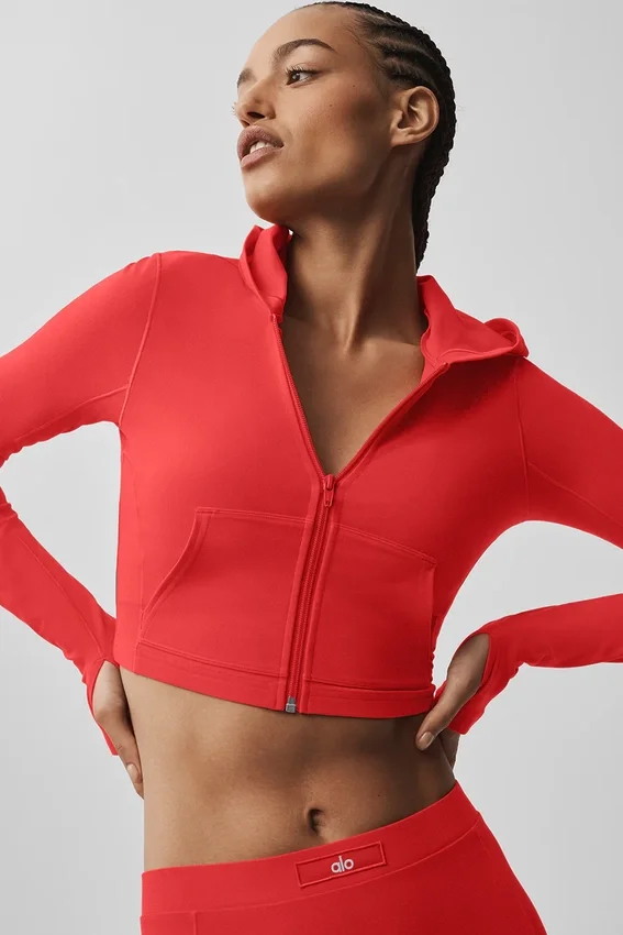 Chaqueta ajustada Alosoft Sincere - Rojo brillante