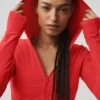 Chaqueta ajustada Alosoft Sincere - Rojo brillante