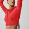 Chaqueta ajustada Alosoft Sincere - Rojo brillante