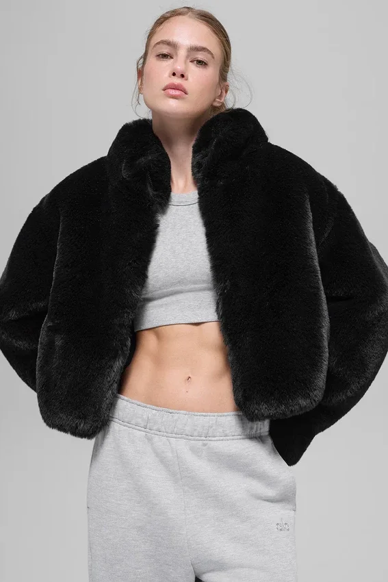 Chaqueta Allure de piel sintética - Negro