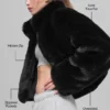 Chaqueta Allure de piel sintética - Negro
