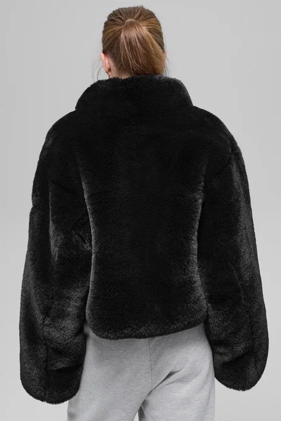 Chaqueta Allure de piel sintética - Negro