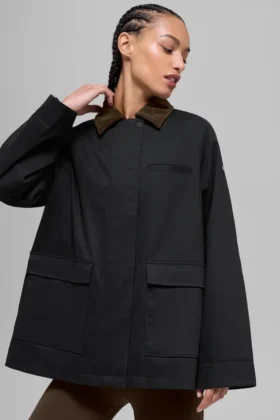 Chaqueta Barn de sarga - Negro/Espresso