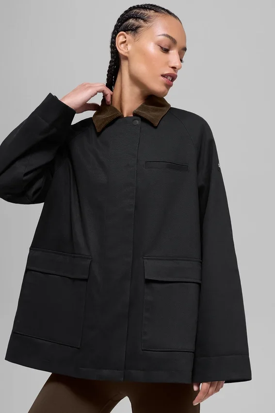 Chaqueta Barn de sarga - Negro/Espresso