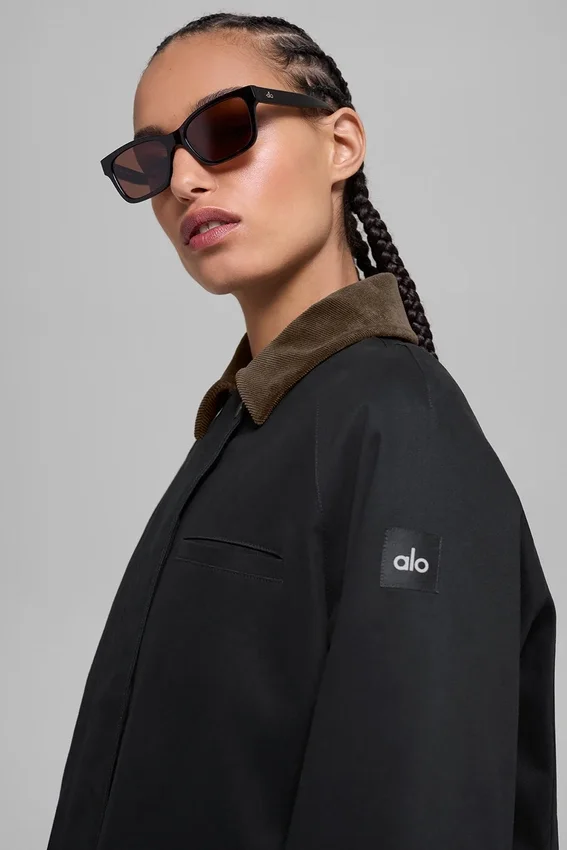 Chaqueta Barn de sarga - Negro/Espresso