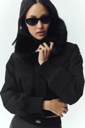 Chaqueta Bunny Slope de mezcla de lana - Negro