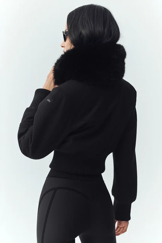 Chaqueta Bunny Slope de mezcla de lana - Negro