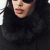 Chaqueta Bunny Slope de mezcla de lana - Negro