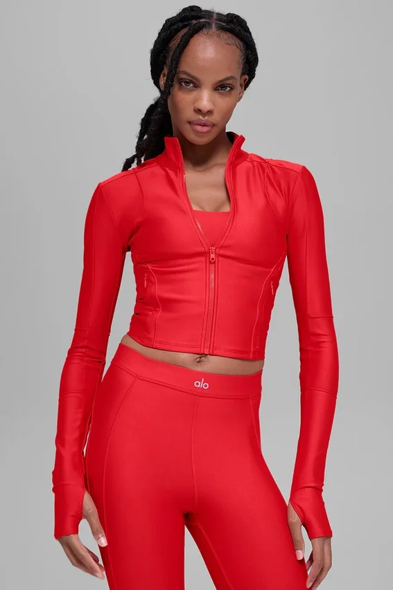 Chaqueta con cremallera Airlift Ignite - Rojo brillante