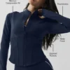 Chaqueta con cremallera completa Airbrush Corset - Azul marino