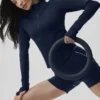 Chaqueta con cremallera completa Airbrush Corset - Azul marino