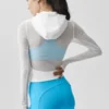 Chaqueta con cremallera completa Alo Softsculpt Superset - Blanco