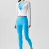 Chaqueta con cremallera completa Alo Softsculpt Superset - Blanco