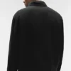 Chaqueta con cremallera completa Linen Days - Negro