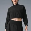 Chaqueta corta con cremallera completa de Doubles Only — Negro