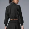Chaqueta corta con cremallera completa de Doubles Only — Negro