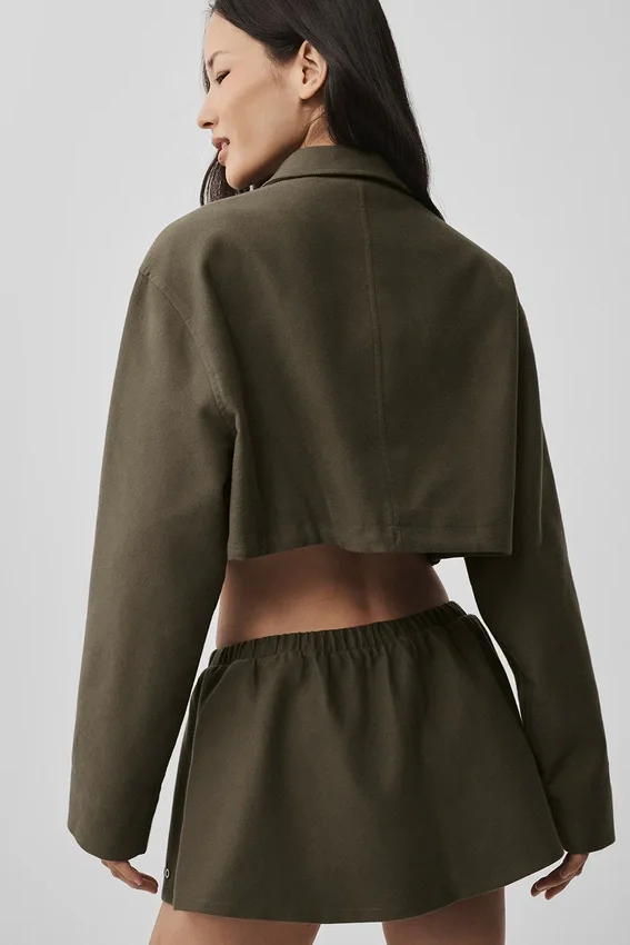 Chaqueta corta con cremallera completa «Fan Favorite» - Olive Tree