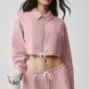 Chaqueta corta con cremallera completa «Fan Favorite» - Rosa vintage