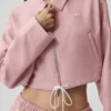 Chaqueta corta con cremallera completa «Fan Favorite» - Rosa vintage