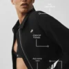 Chaqueta corta con cremallera completa favorita de los fans - Negro